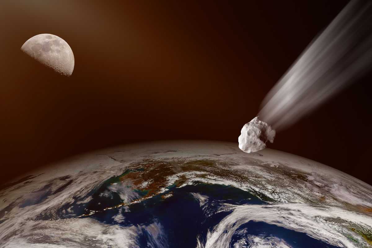 Asteroide nello spazio